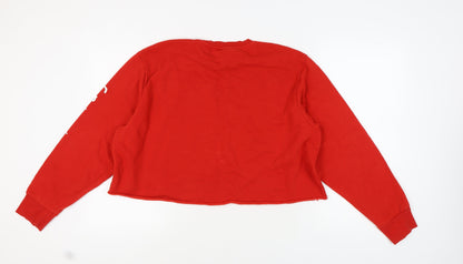 Womens UK Size XL Friends Red Pullover Sweatshirt