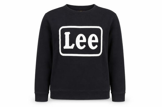 Womens UK Size M Lee Black Pullover Sweatshirt