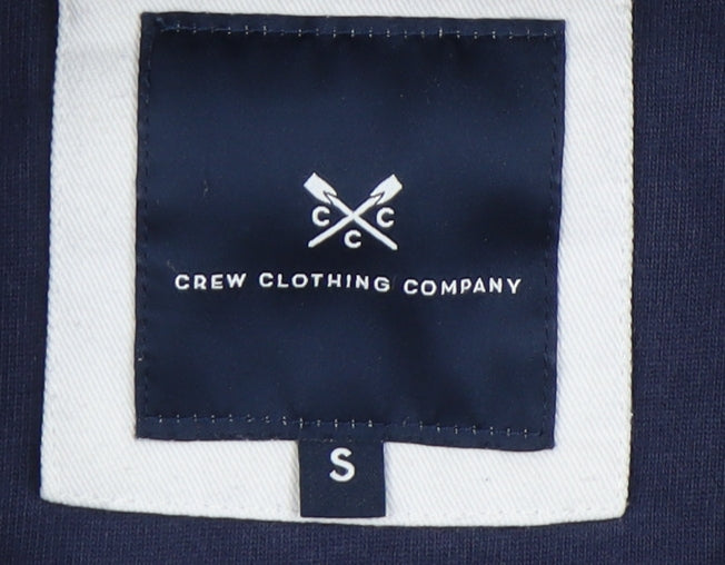 Mens UK Size S Crew Clothing Company Blue Henley Sweatshirt