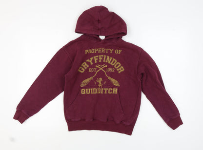 Harry Potter Girls Red Gryffindor Pullover Hoodie L