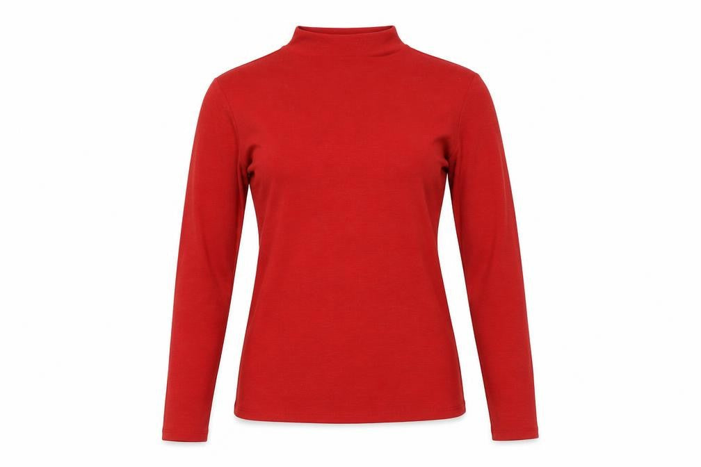 Womens UK Size 10 MNG Red Basic T-Shirt