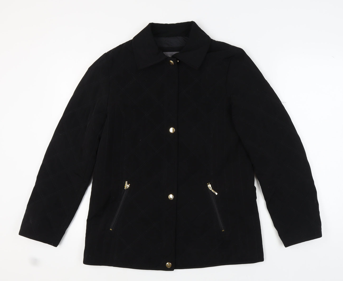 Liz Claiborne Women's Black Quilted Jacket M