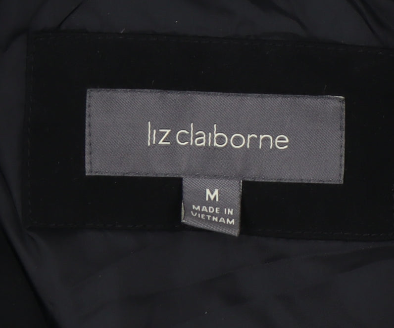 Liz Claiborne Women's Black Quilted Jacket M