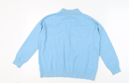 Womens UK Size M Marks and Spencer Blue Pullover Jumper