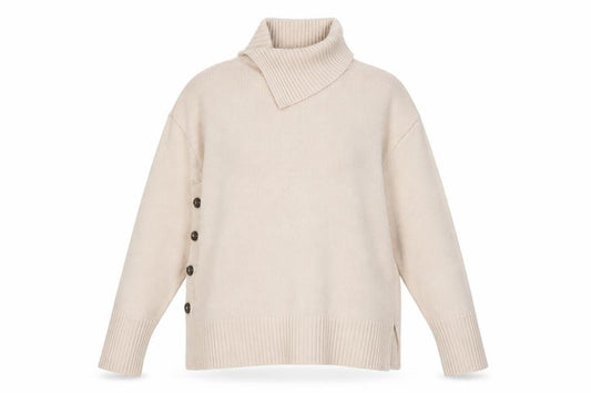 Front view of Nine by Savannah Miller Beige Women's, size 12, Jumper