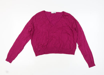 Womens UK Size M MNG Pink Pullover Jumper