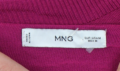Womens UK Size M MNG Pink Pullover Jumper