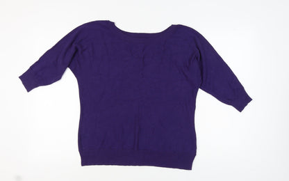 Womens UK Size 18 Lakeland Purple Pullover Jumper