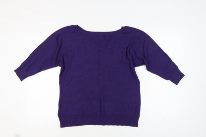 Womens UK Size 18 Lakeland Purple Pullover Jumper