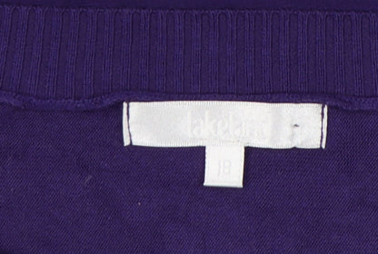 Womens UK Size 18 Lakeland Purple Pullover Jumper
