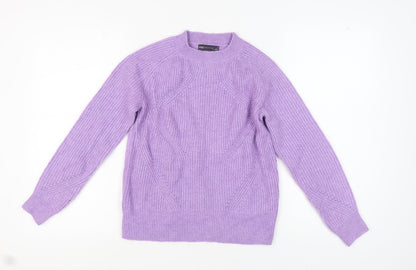 Womens UK Size XS Marks and Spencer Purple Pullover Jumper