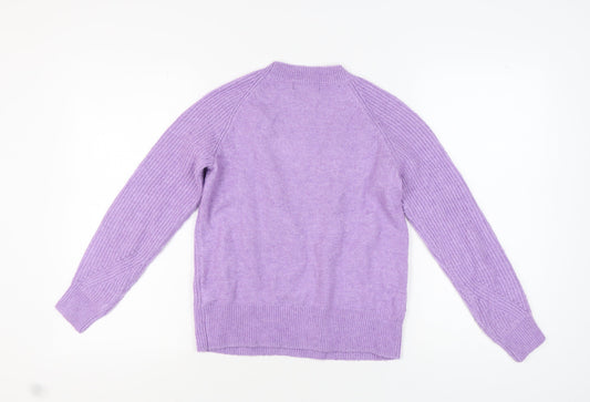 Womens UK Size XS Marks and Spencer Purple Pullover Jumper