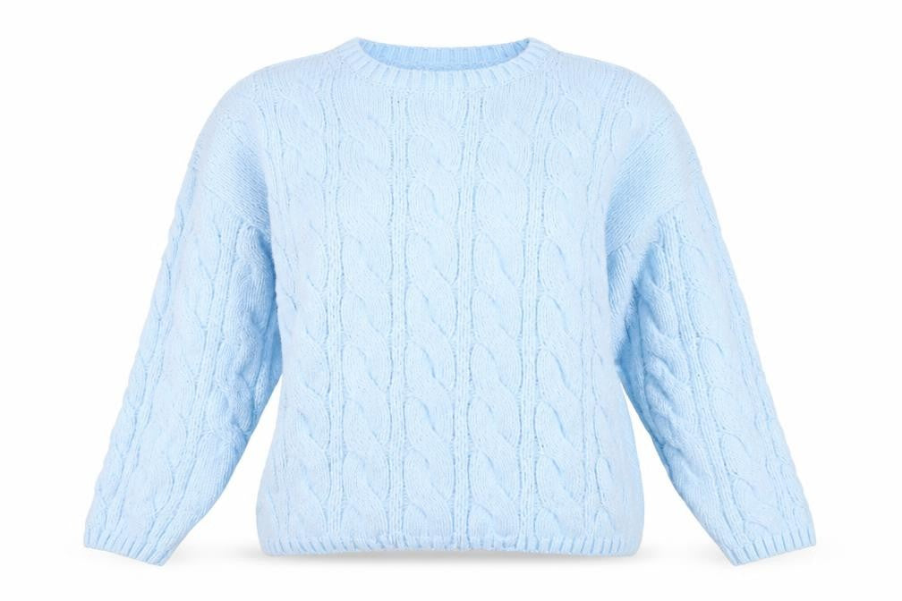 Womens UK Size L Marks and Spencer Blue Pullover Jumper
