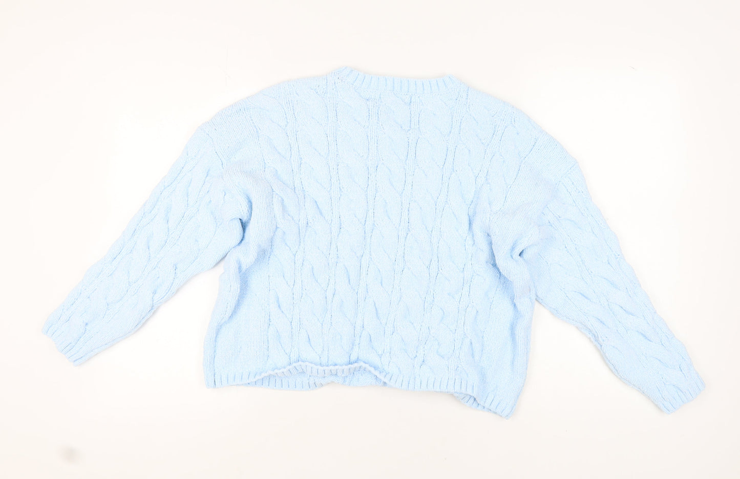 Womens UK Size L Marks and Spencer Blue Pullover Jumper