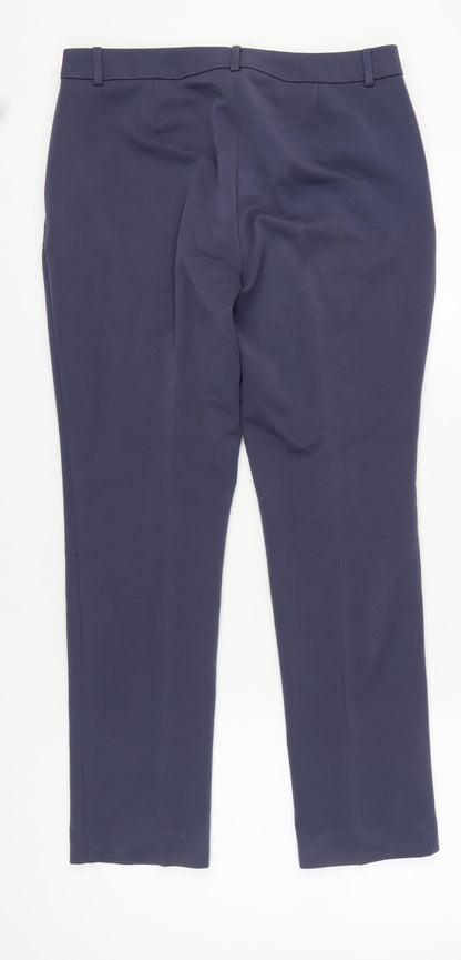 Womens UK Size 14 Marks and Spencer Regular Fit Workwear Business Blue Trousers