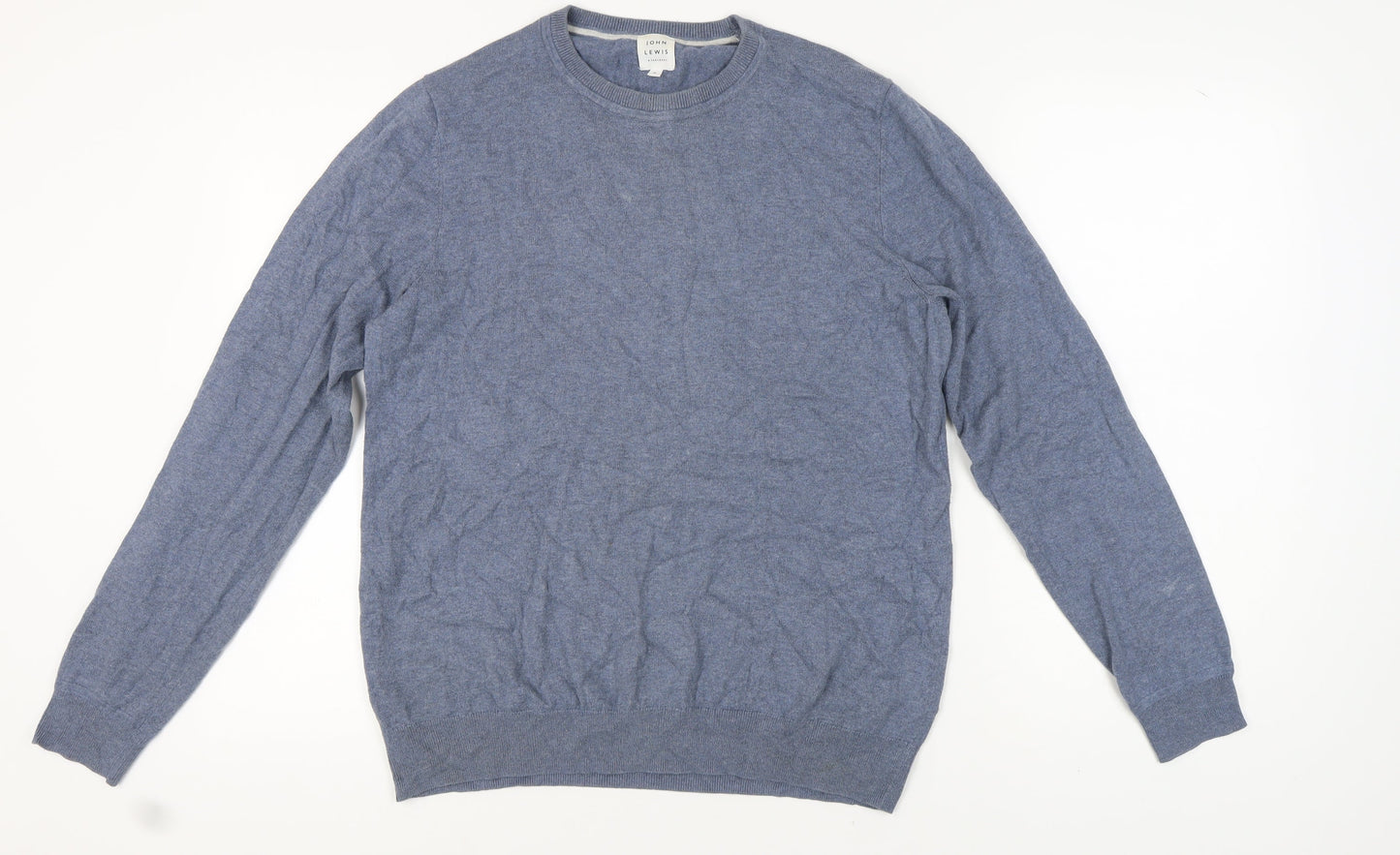 John Lewis Men's Blue Pullover Knit Jumper M