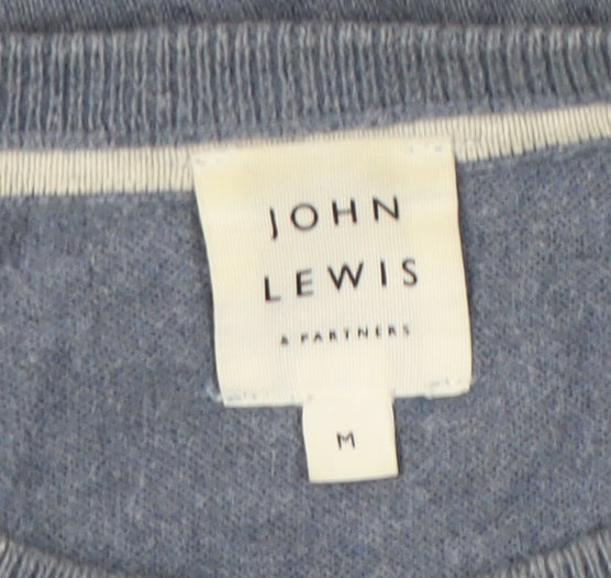 John Lewis Men's Blue Pullover Knit Jumper M