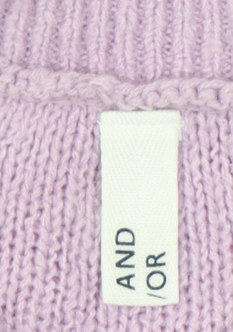Womens UK Size S AND/OR Purple Cardigan Jumper