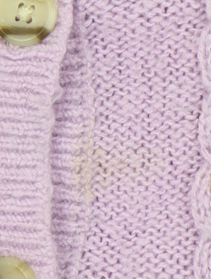 Womens UK Size S AND/OR Purple Cardigan Jumper