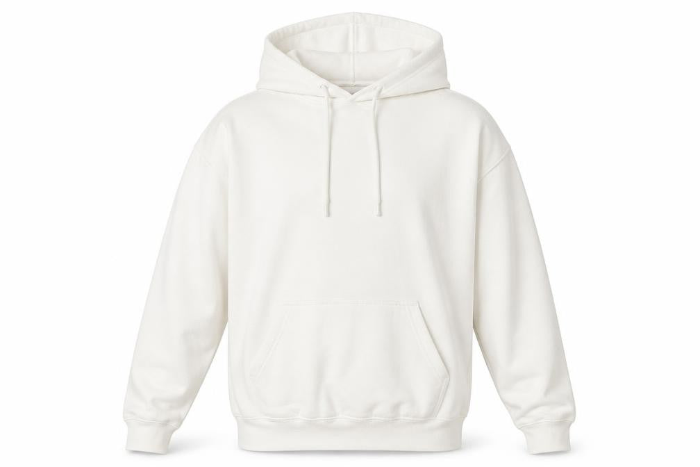 bohooMAN Men's White Dragon Graphic Hoodie M