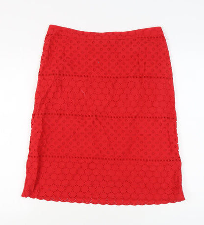 Marks and Spencer Women's Red Midi Pencil Skirt