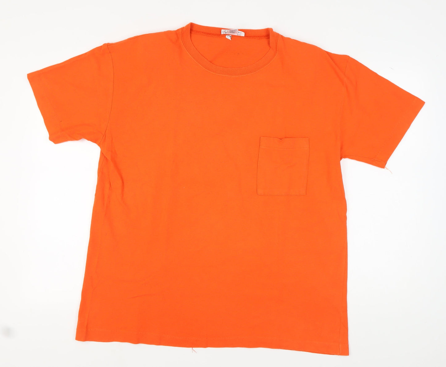 Unisex Adults UK Size M Express Orange Basic T-Shirt