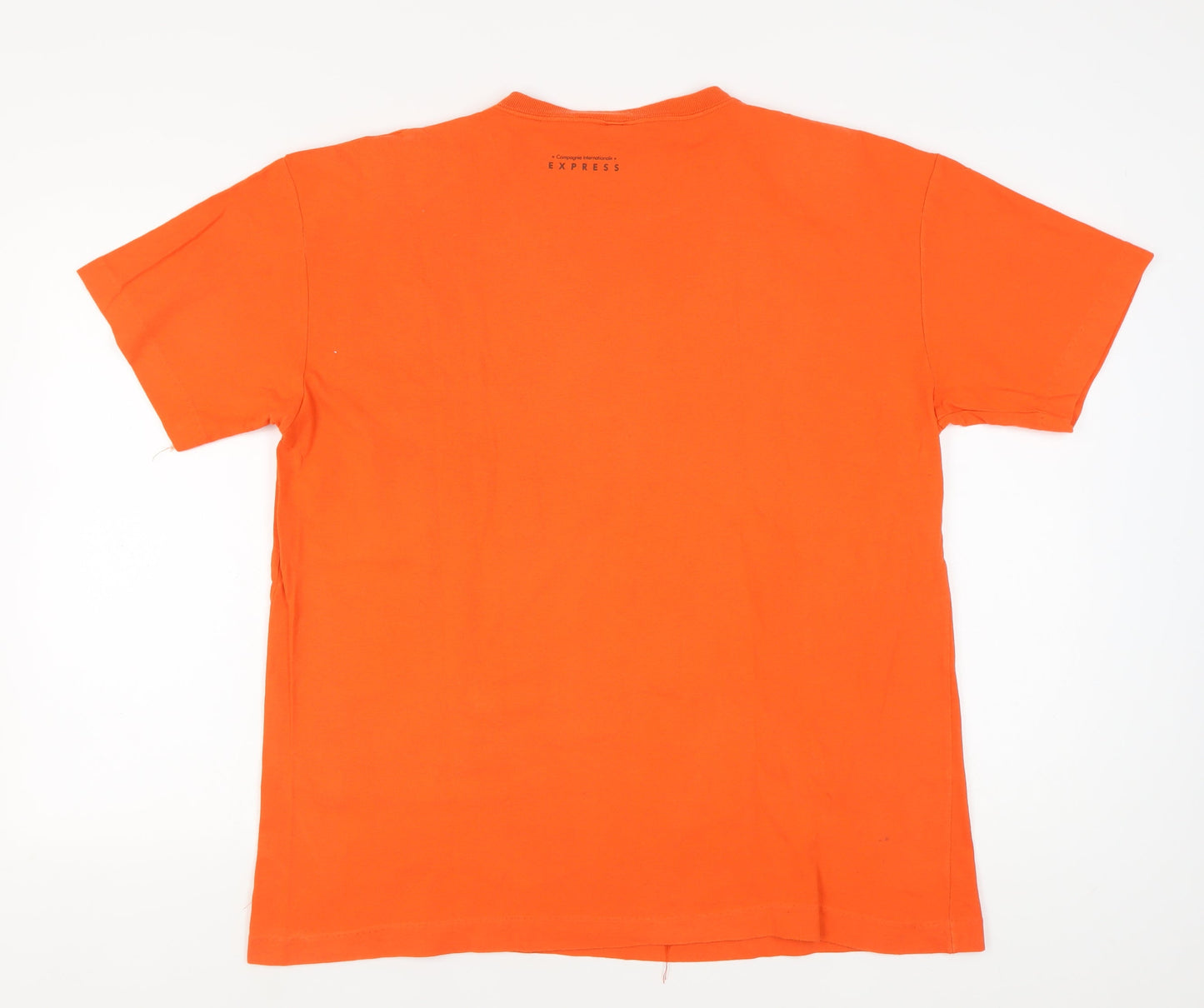 Unisex Adults UK Size M Express Orange Basic T-Shirt
