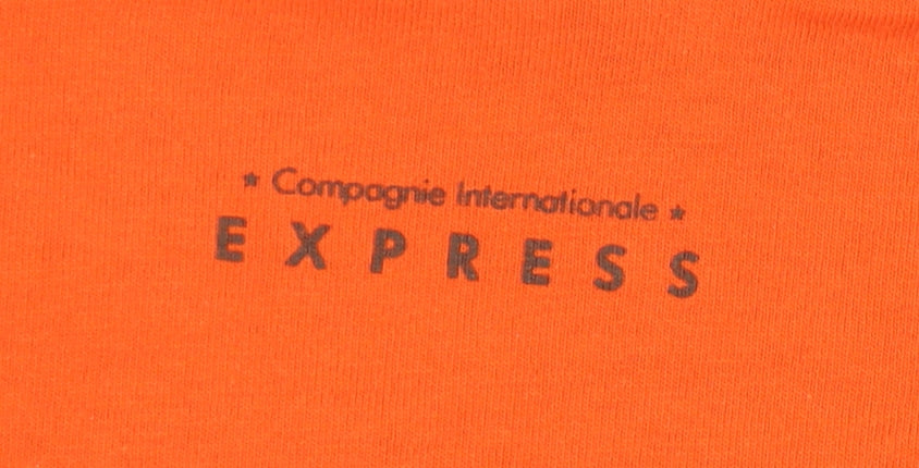 Unisex Adults UK Size M Express Orange Basic T-Shirt
