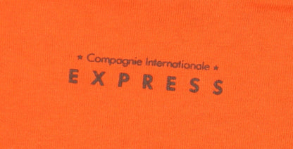 Unisex Adults UK Size M Express Orange Basic T-Shirt
