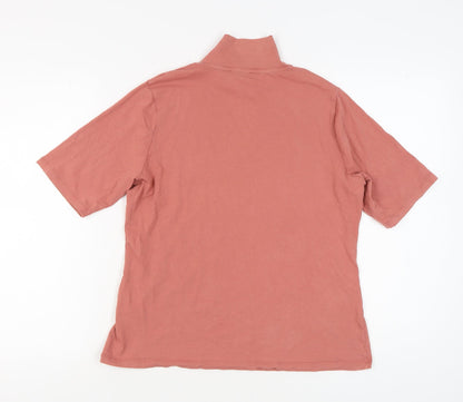 Womens UK Size 18 Marks and Spencer Pink Basic T-Shirt
