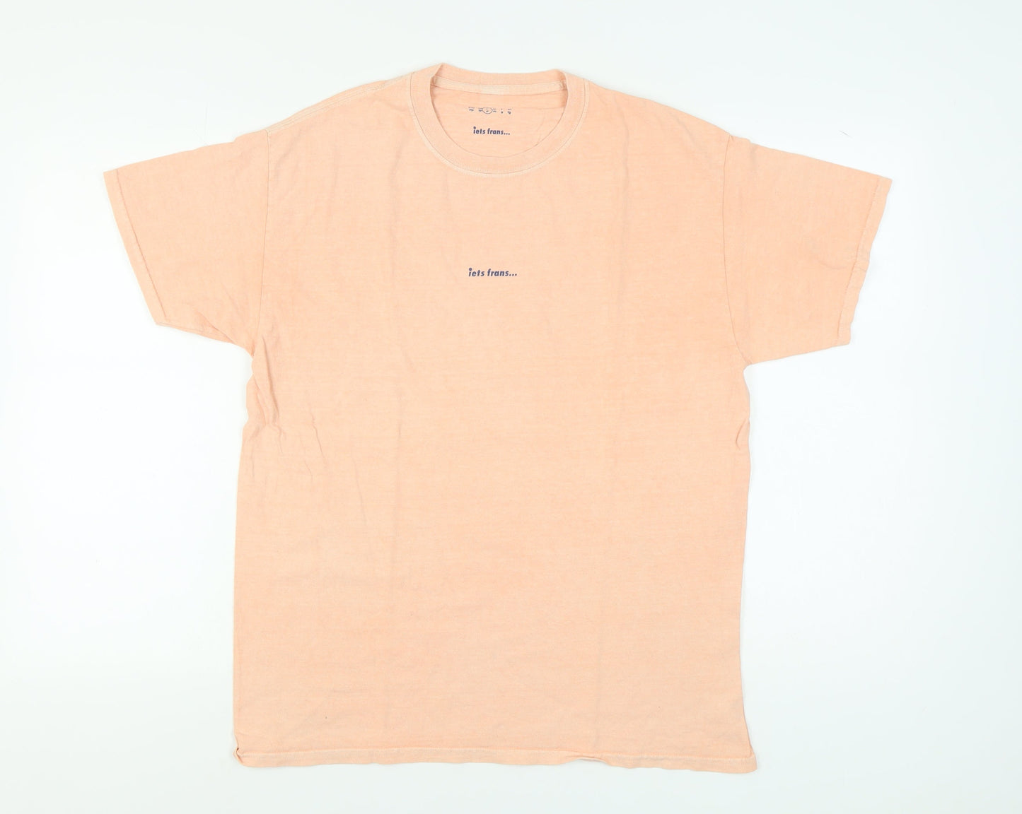 iets frans Men's Beige Crew Neck T-Shirt, Size S