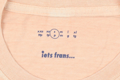 iets frans Men's Beige Crew Neck T-Shirt, Size S