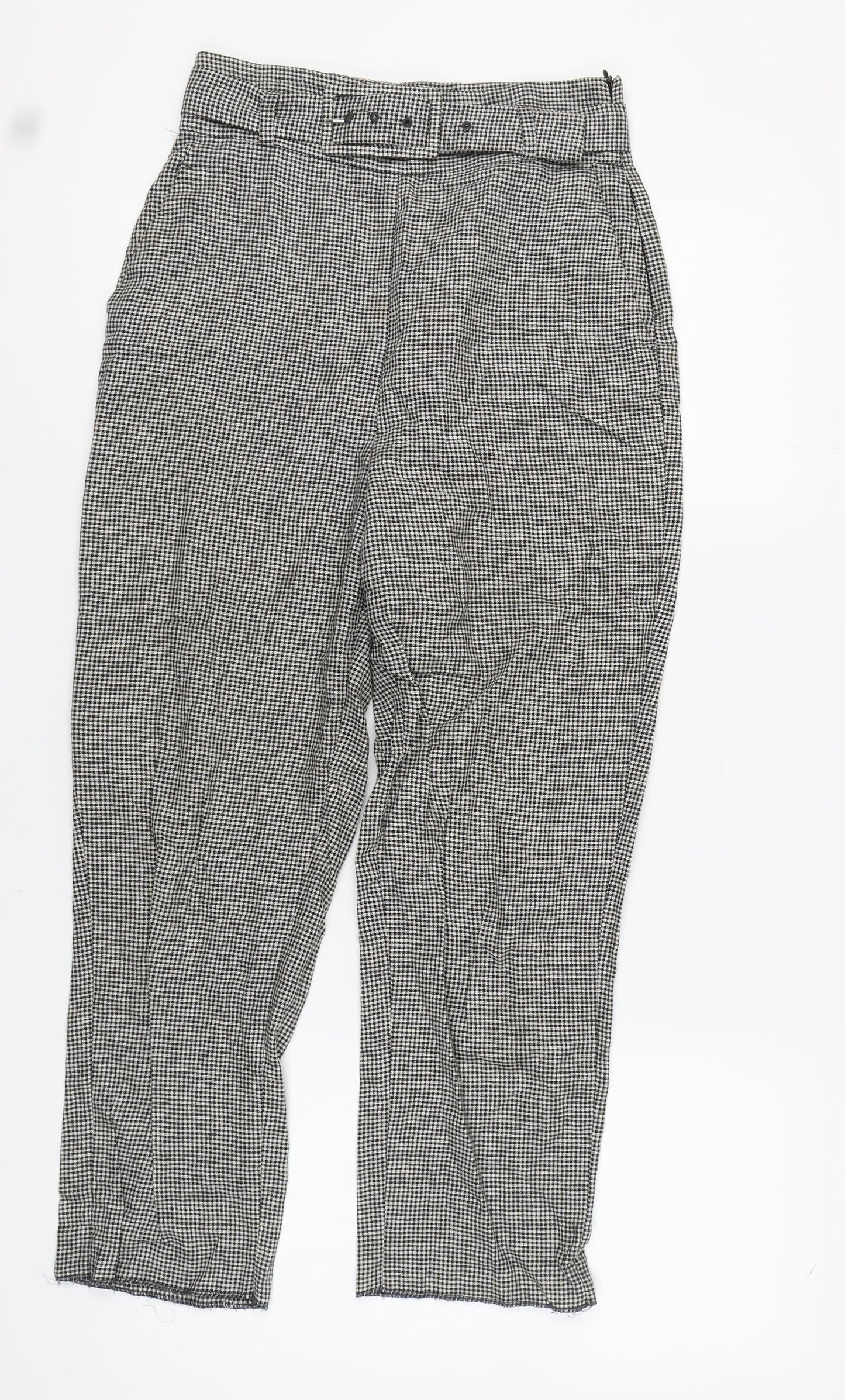 Womens UK Size S Zara Regular Fit Casual Multicoloured Trousers