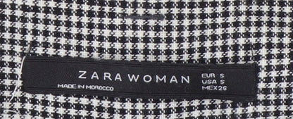 Womens UK Size S Zara Regular Fit Casual Multicoloured Trousers