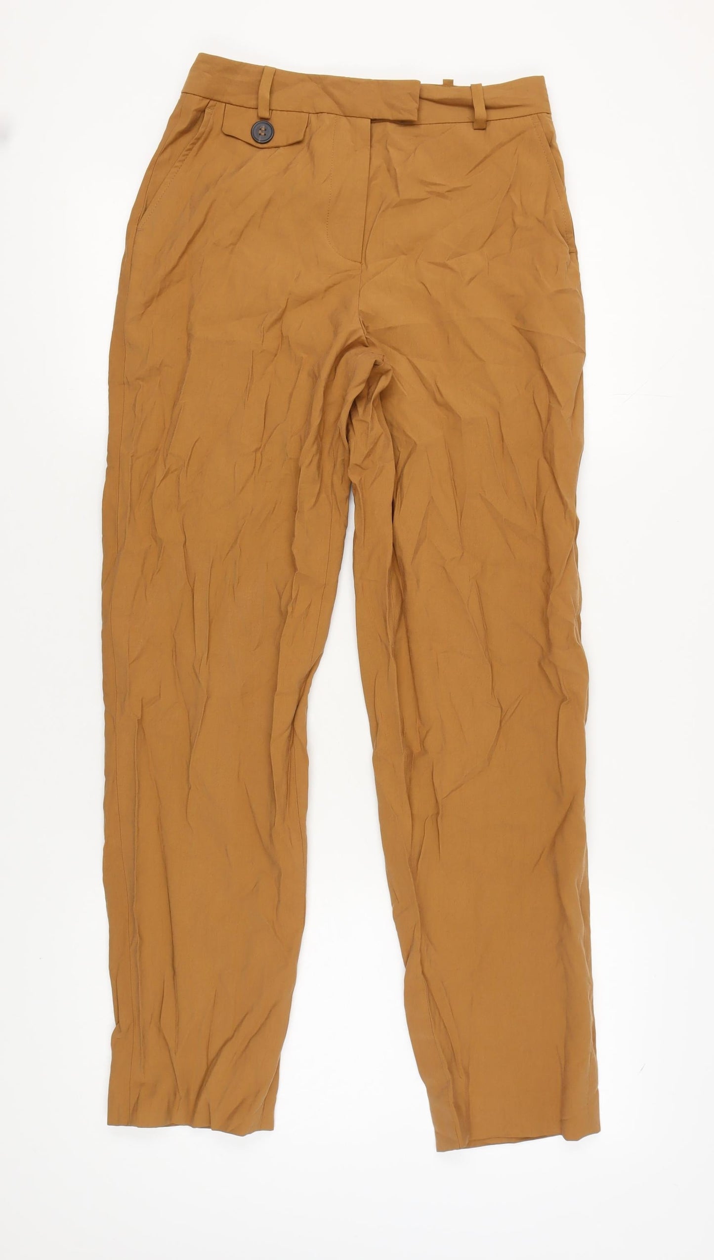 Womens UK Size S Zara   Brown Trousers