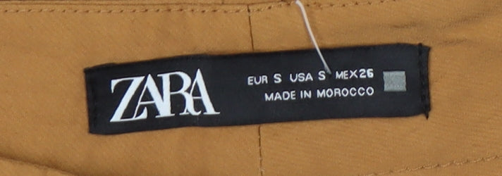 Womens UK Size S Zara   Brown Trousers