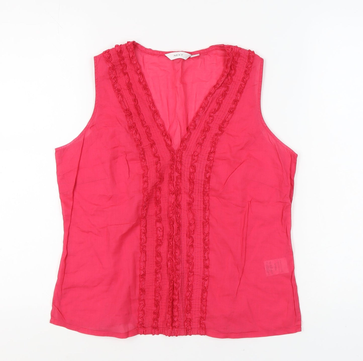Womens UK Size 14 NEXT Red Basic Blouse