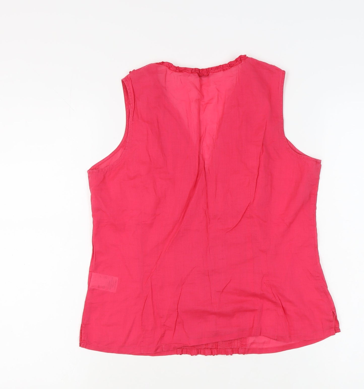 Womens UK Size 14 NEXT Red Basic Blouse