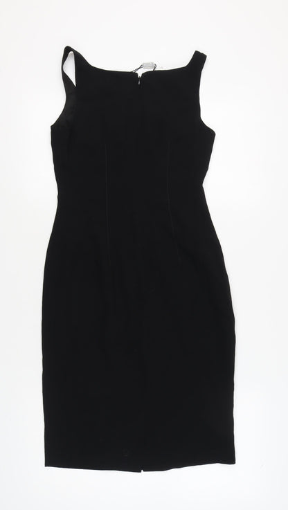 Clips Women's Black 12 Pencil Dress, Wool Blend