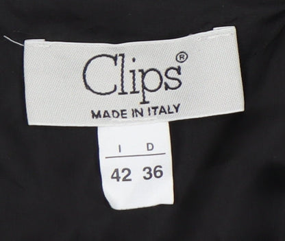 Clips Women's Black 12 Pencil Dress, Wool Blend