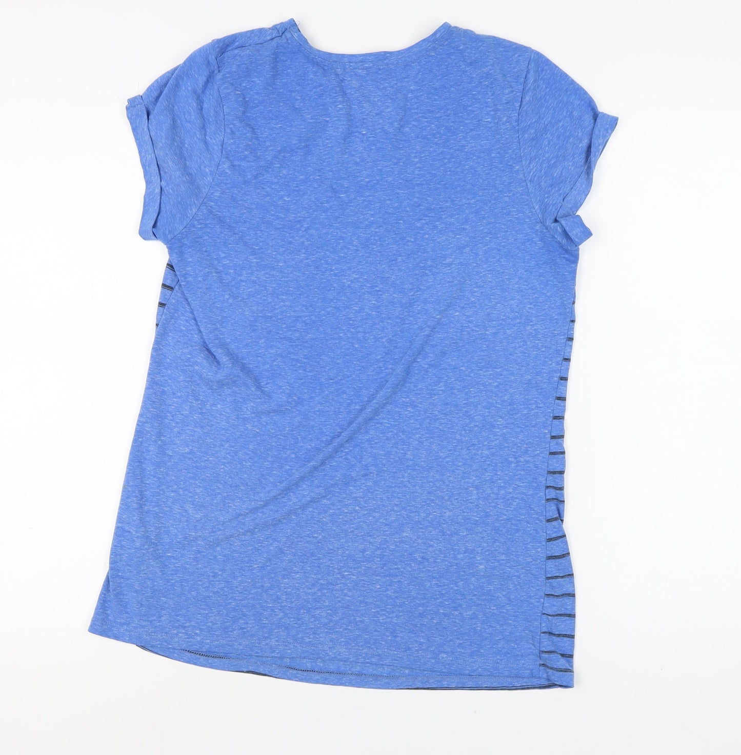 Womens UK Size 16 By Henry Holland Blue Basic T-Shirt