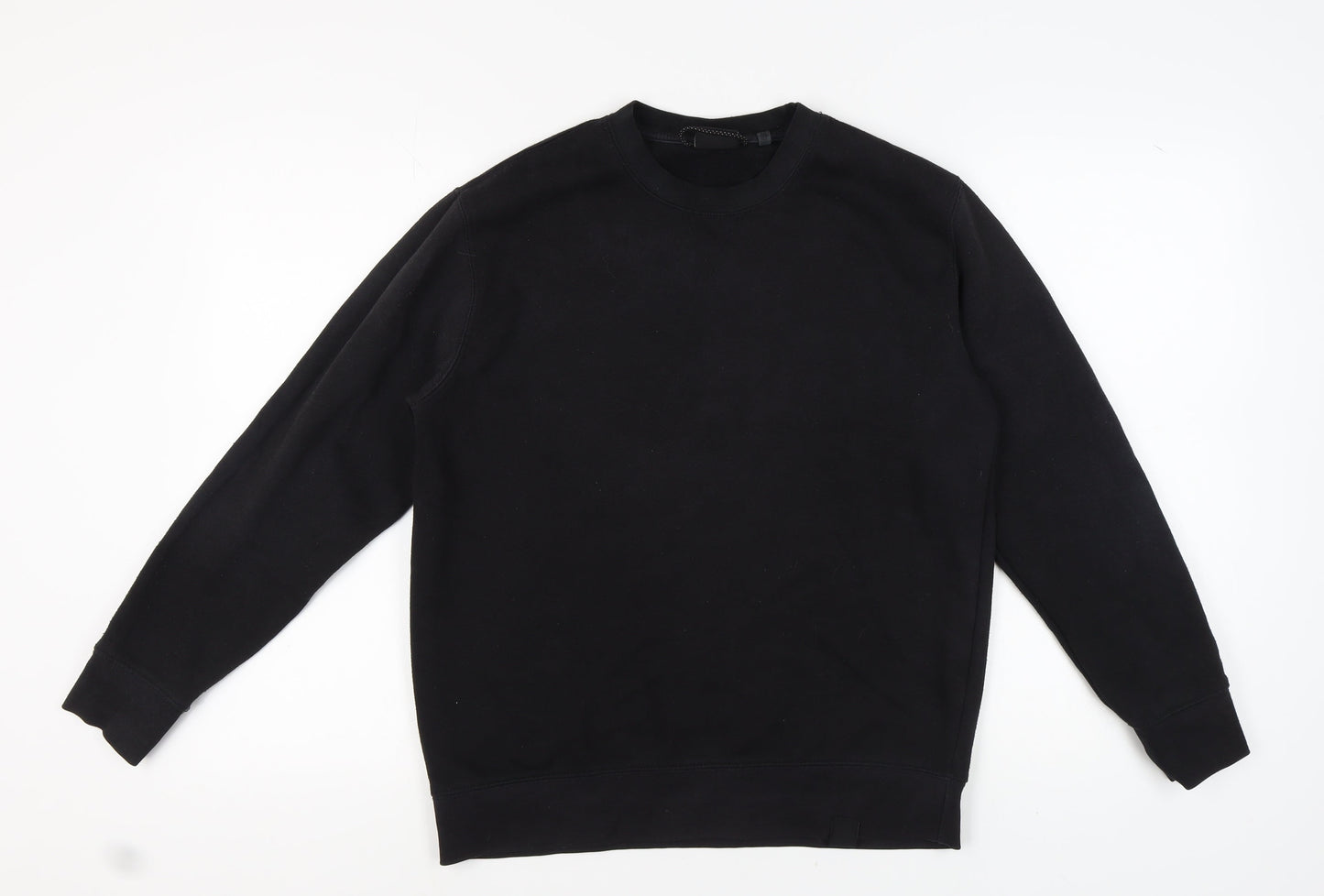 Mens UK Size M Pull&Bear Black Pullover Sweatshirt