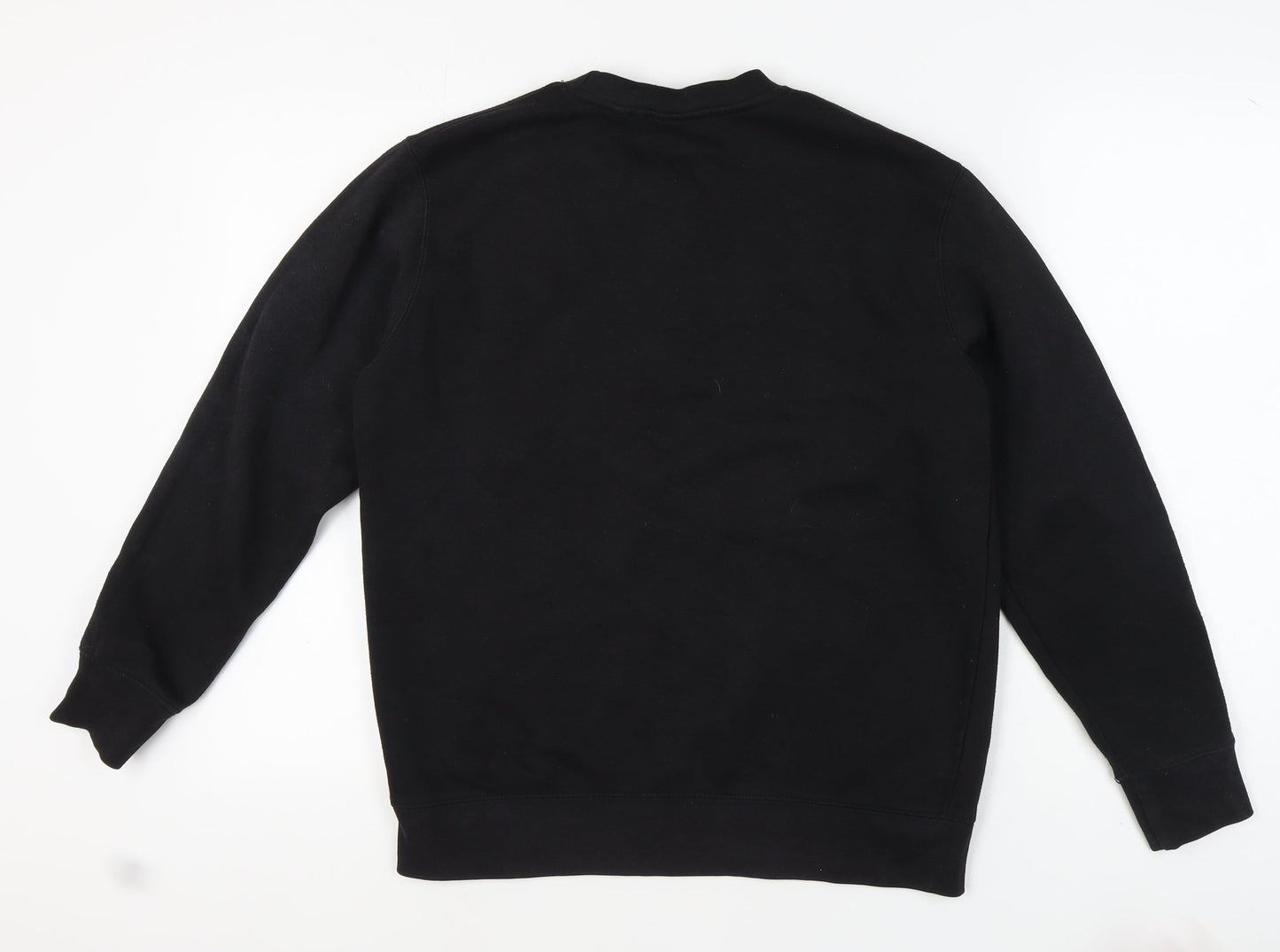 Mens UK Size M Pull&Bear Black Pullover Sweatshirt