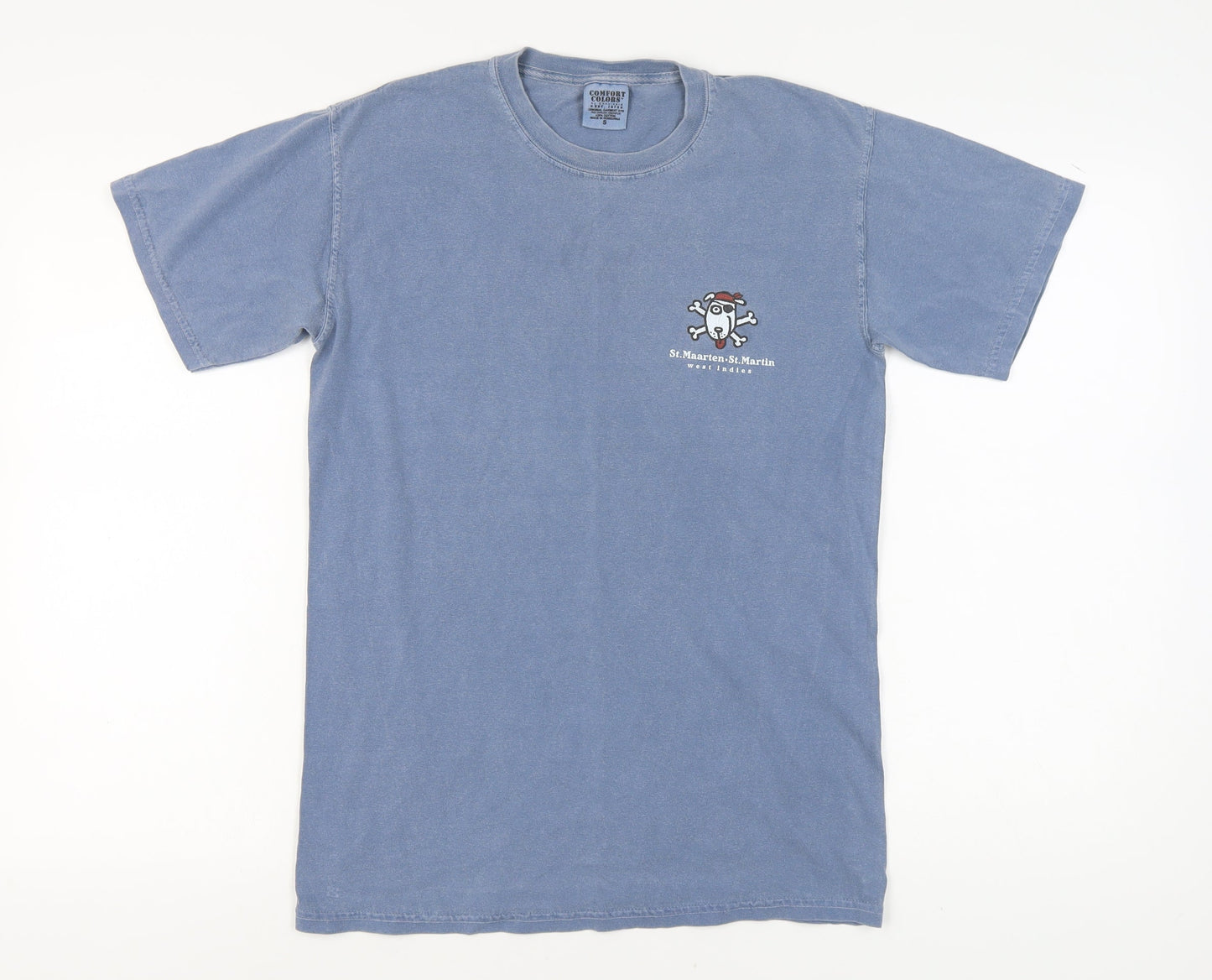 Mens UK Size S Comfort Colors Blue  T-Shirt