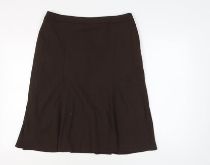 Marks and Spencer Women's Brown Knee Length Skirt