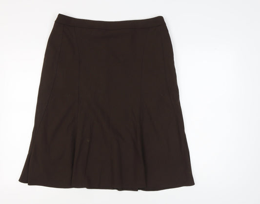 Marks and Spencer Women's Brown Knee Length Skirt