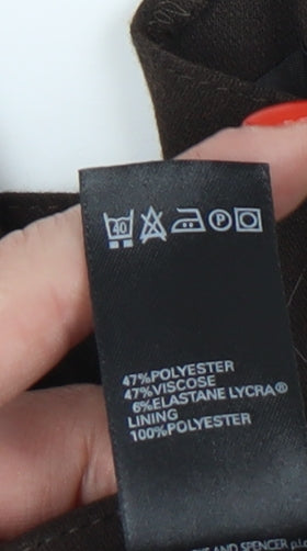 Marks and Spencer Women's Brown Knee Length Skirt