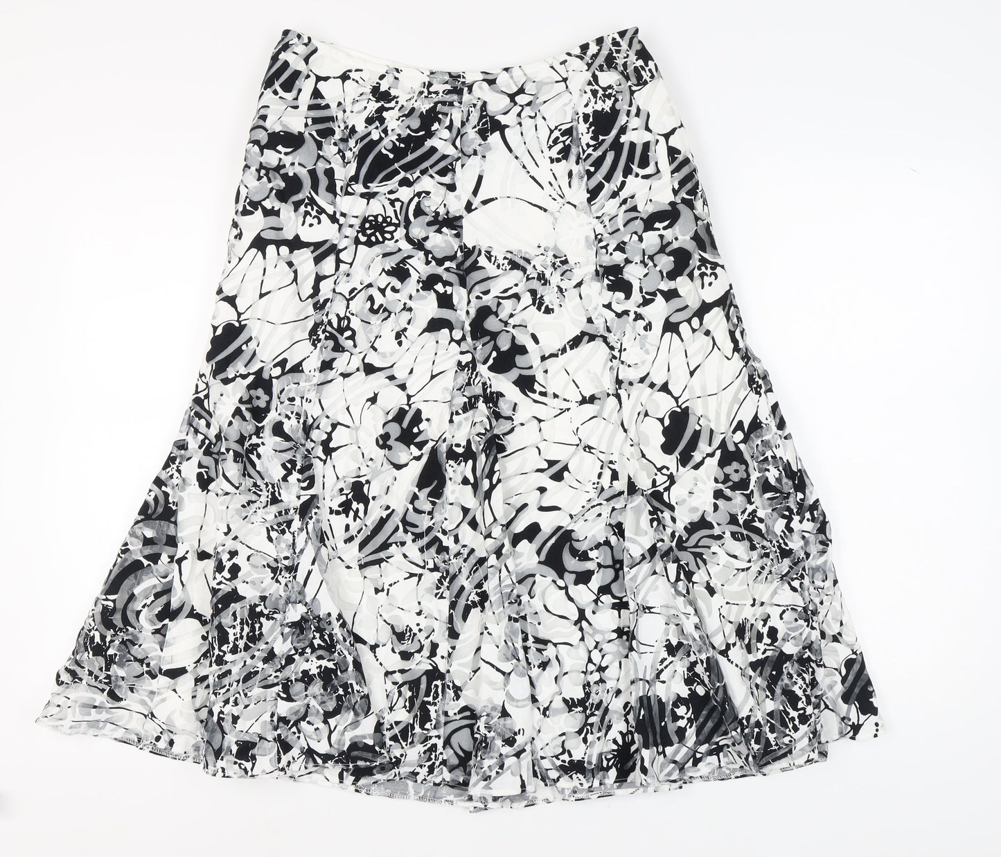 Per Una Women's Multicoloured A-Line Midi Skirt, Size 12