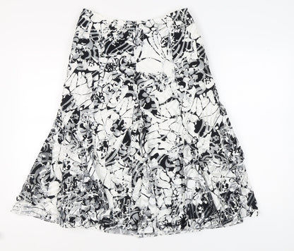 Per Una Women's Multicoloured A-Line Midi Skirt, Size 12