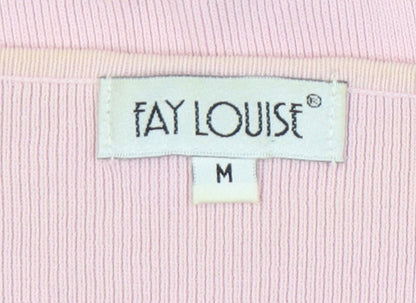 Womens UK Size M Fay Louise Pink Pullover Jumper